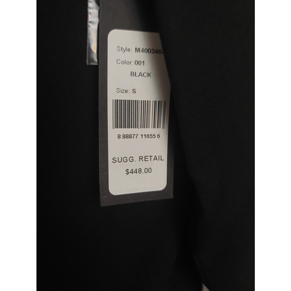 Marc by Marc Jacobs Black Lined Wool Blazer Suit Jacket Sz S/P Small NWT $448 - Picture 13 of 14